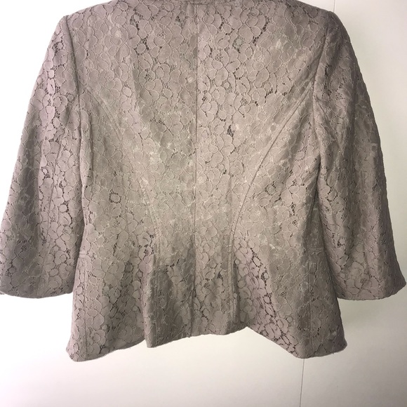 Taupe Lace Jacket - Picture 4 of 4